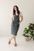 'Reagan' Stretch Denim Overall Dress FINAL SALE