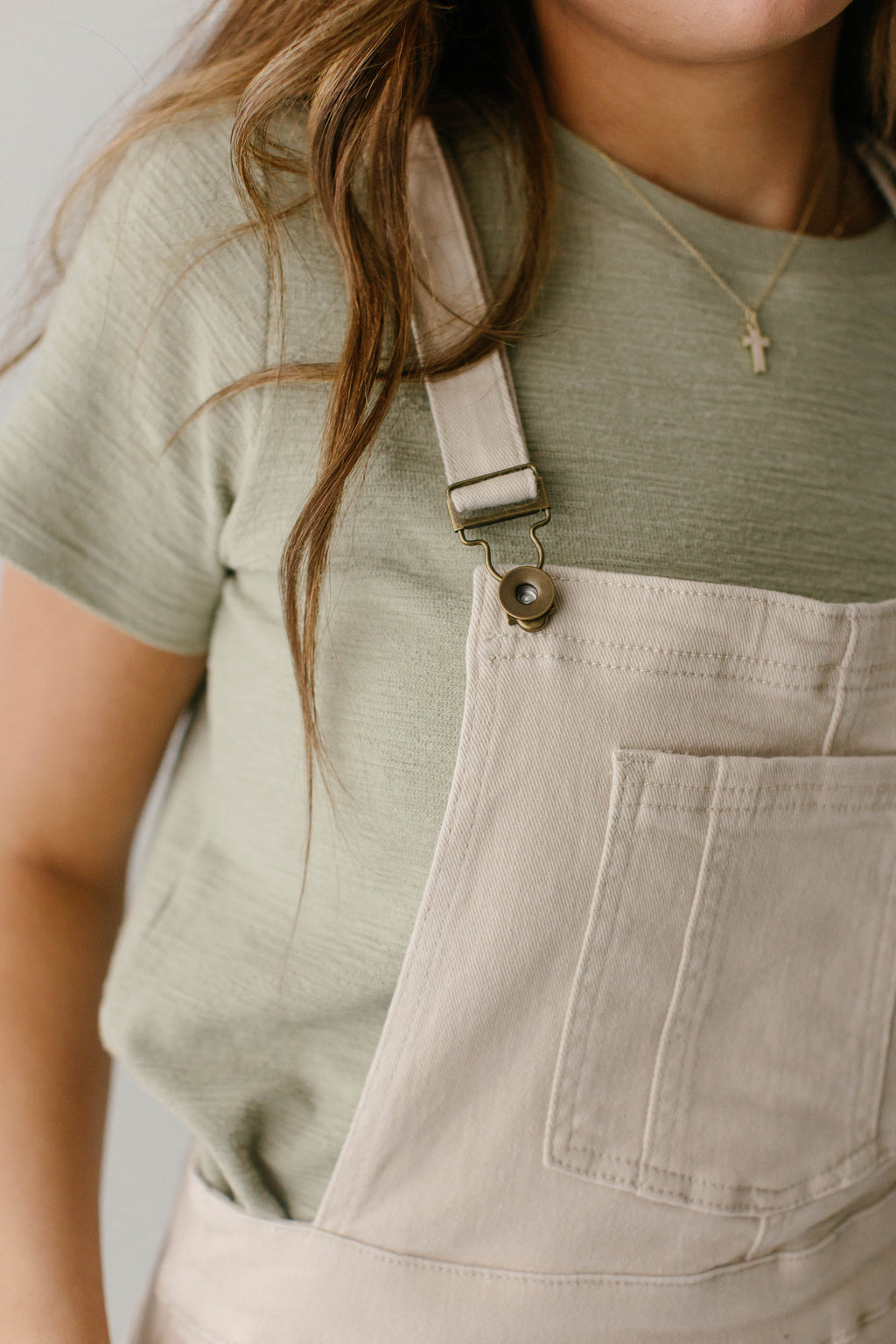 'Reagan' Stretch Denim Overall Dress FINAL SALE