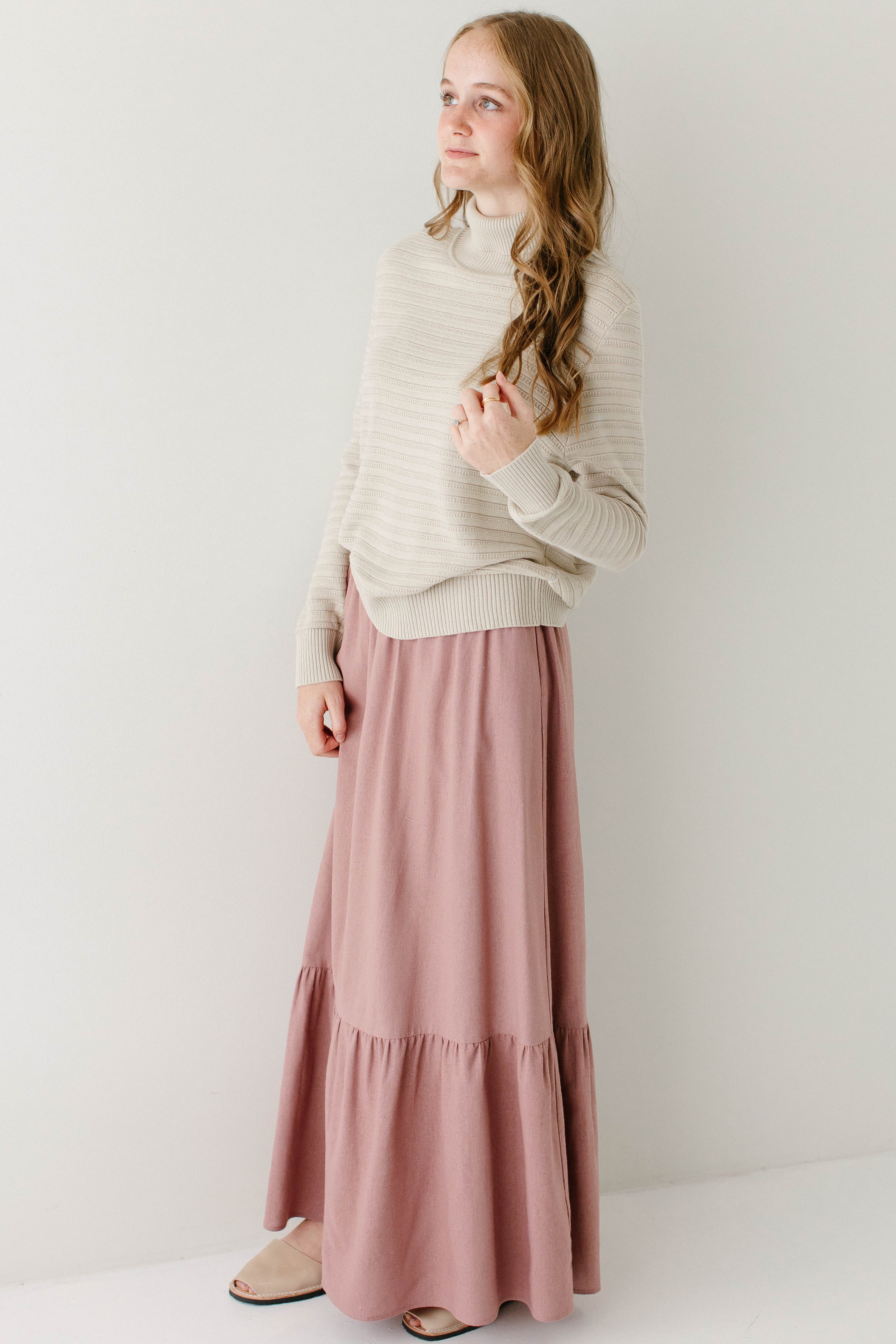 'Lindsay' Ribbed Turtleneck Sweater