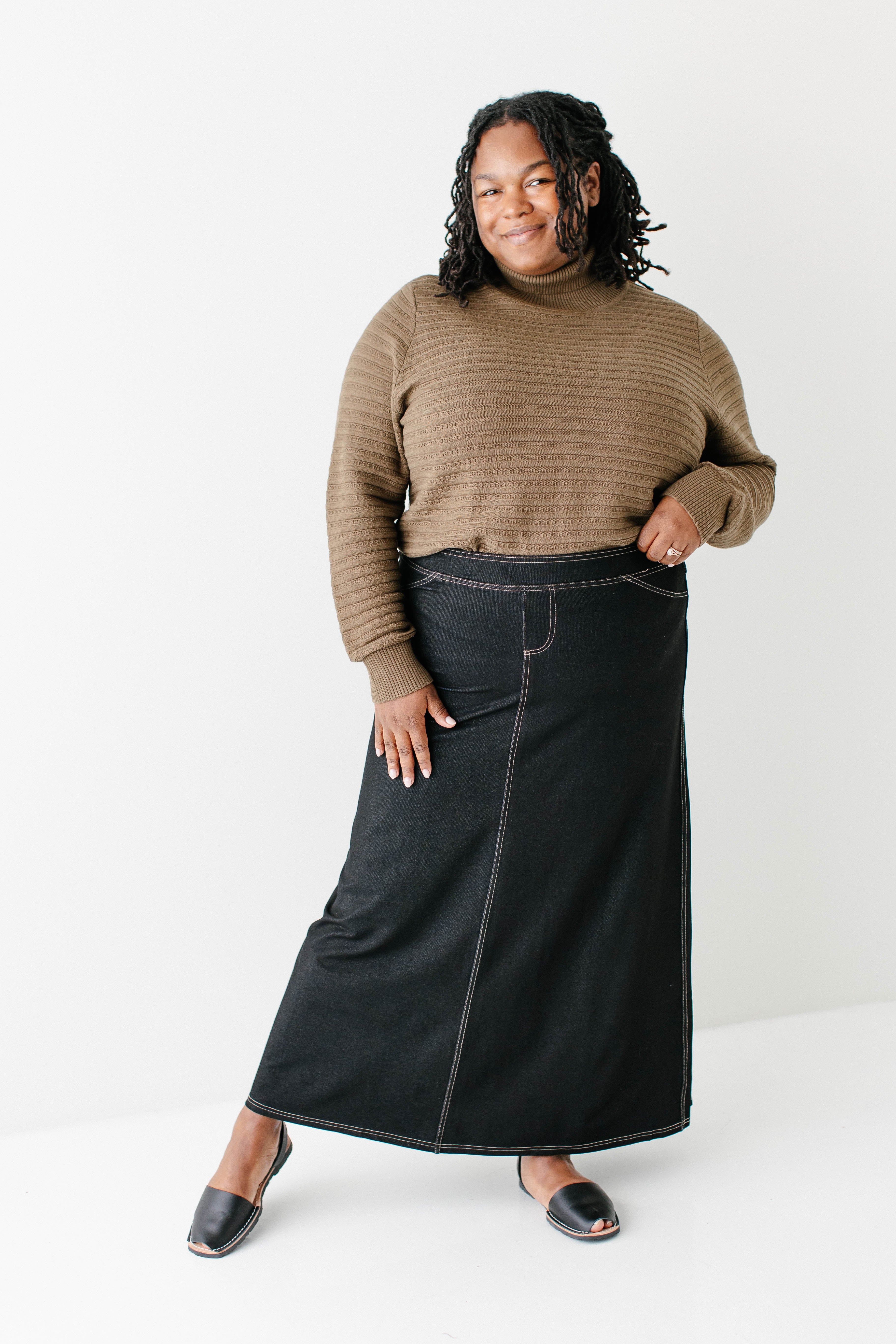 'Lindsay' Ribbed Turtleneck Sweater
