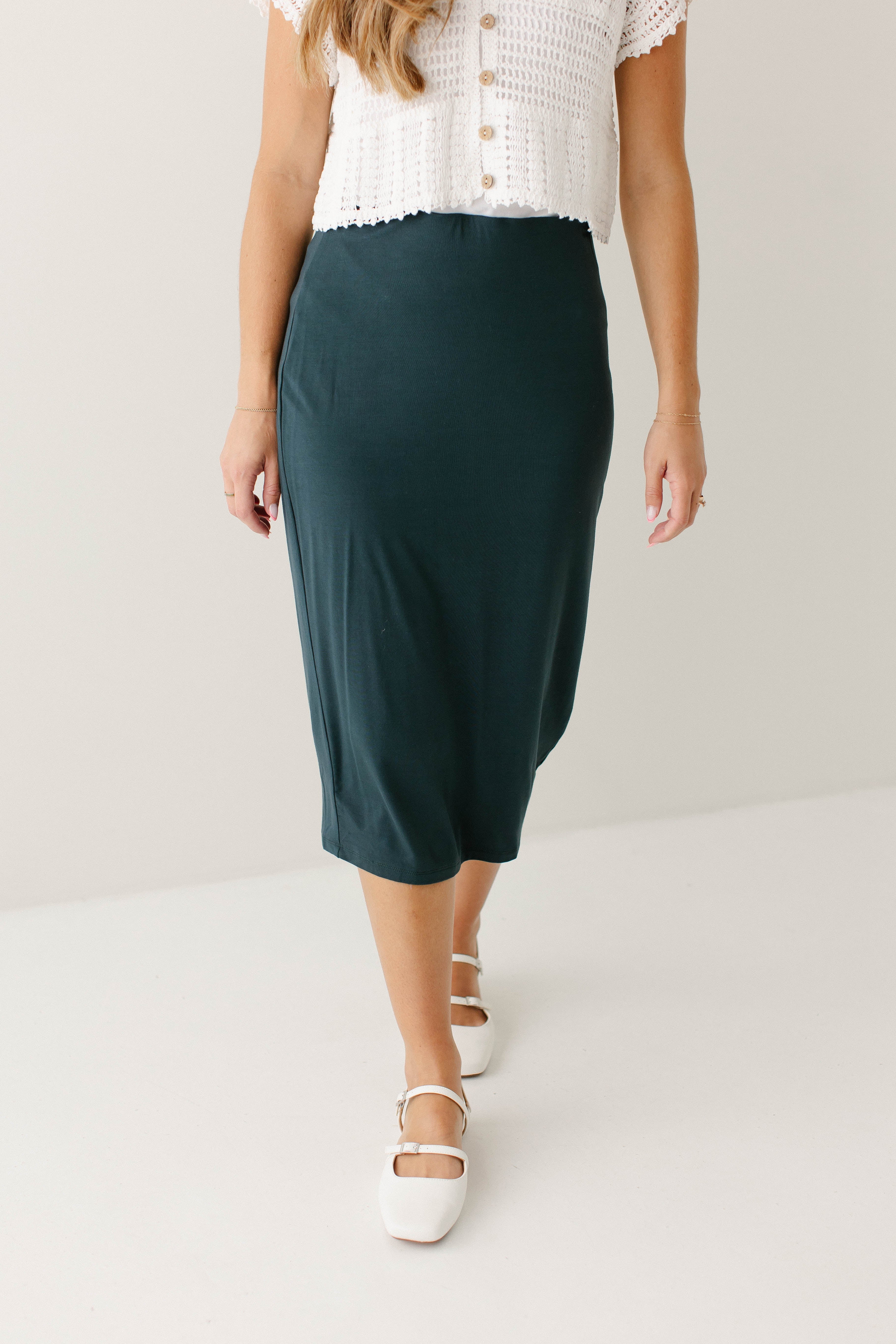 'Sasha' Knit Midi Skirt