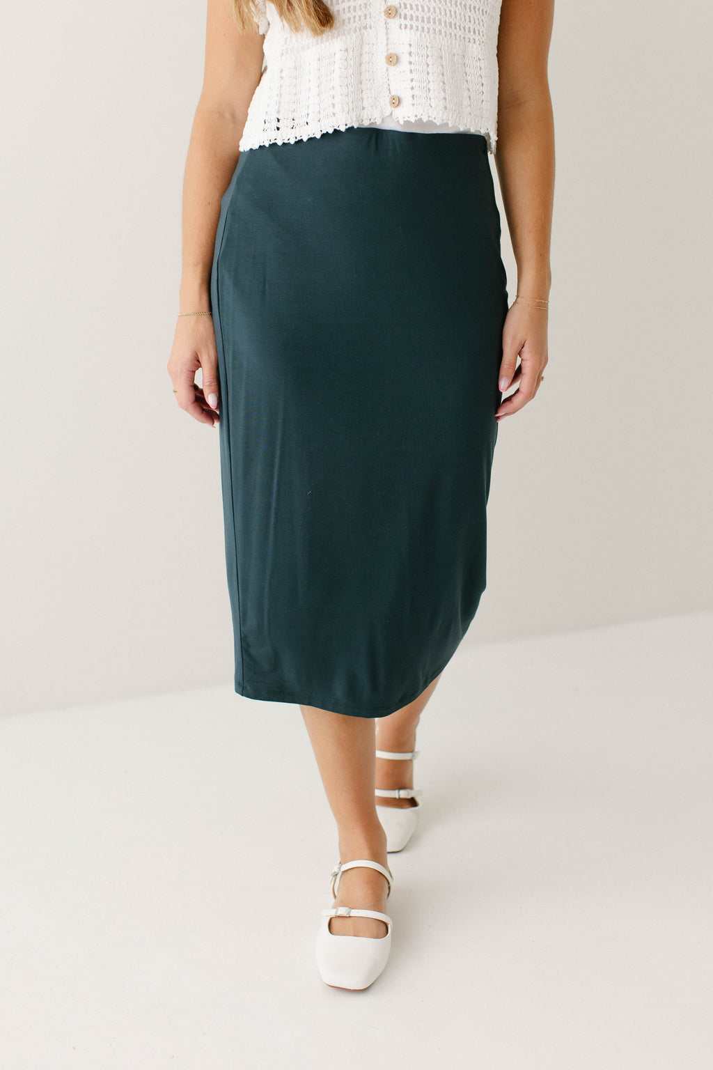 'Sasha' Knit Midi Skirt