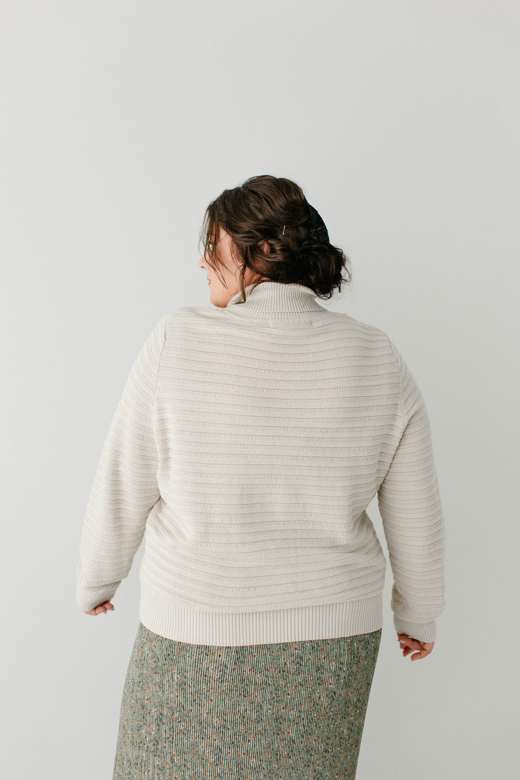 'Lindsay' Ribbed Turtleneck Sweater