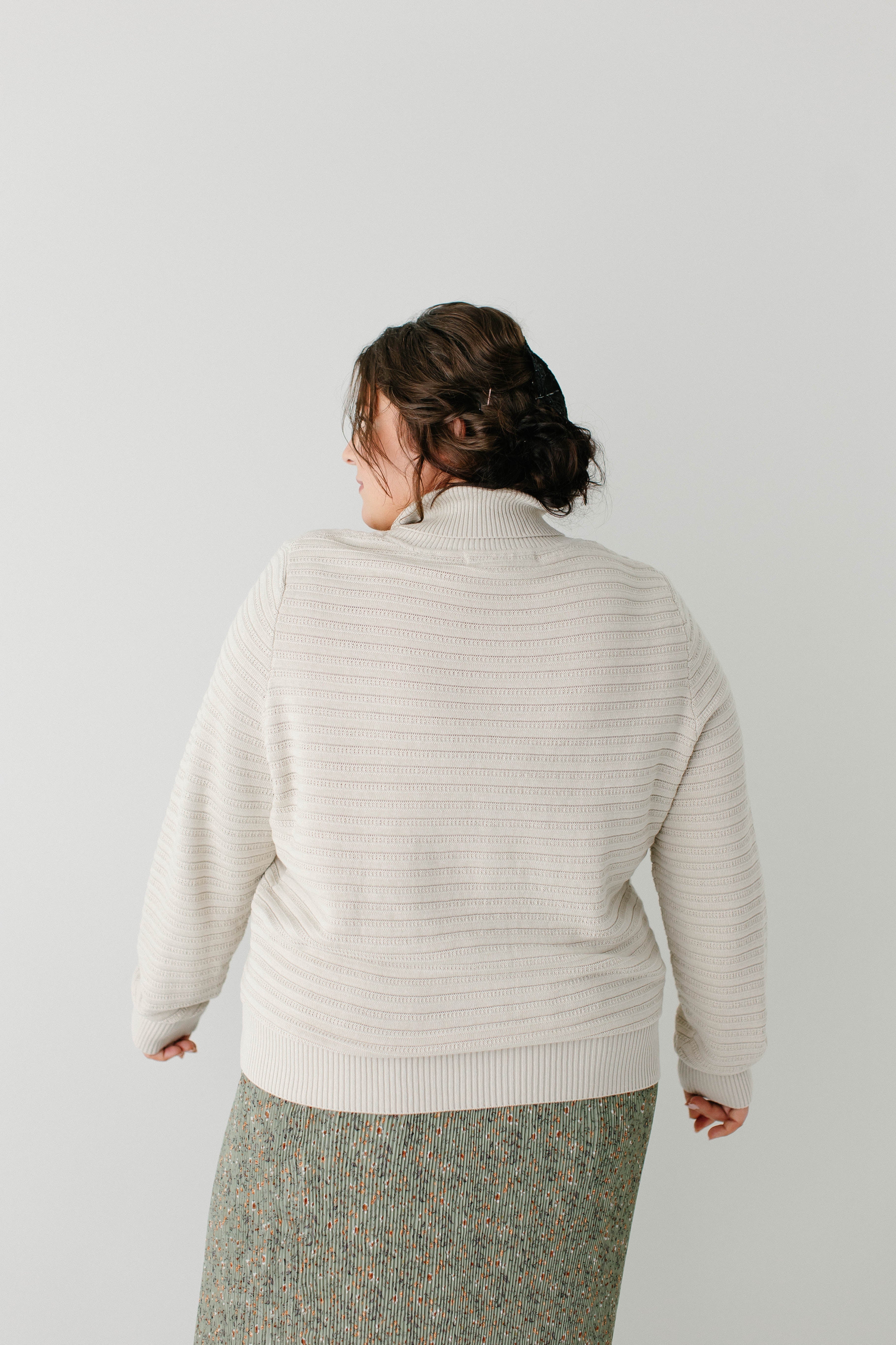 'Lindsay' Ribbed Turtleneck Sweater
