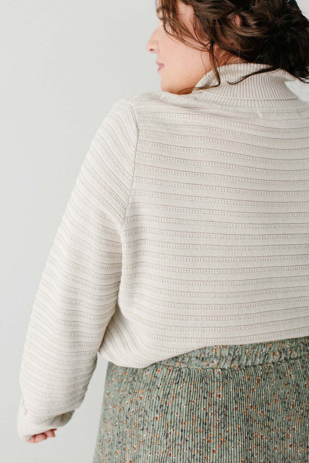 'Lindsay' Ribbed Turtleneck Sweater