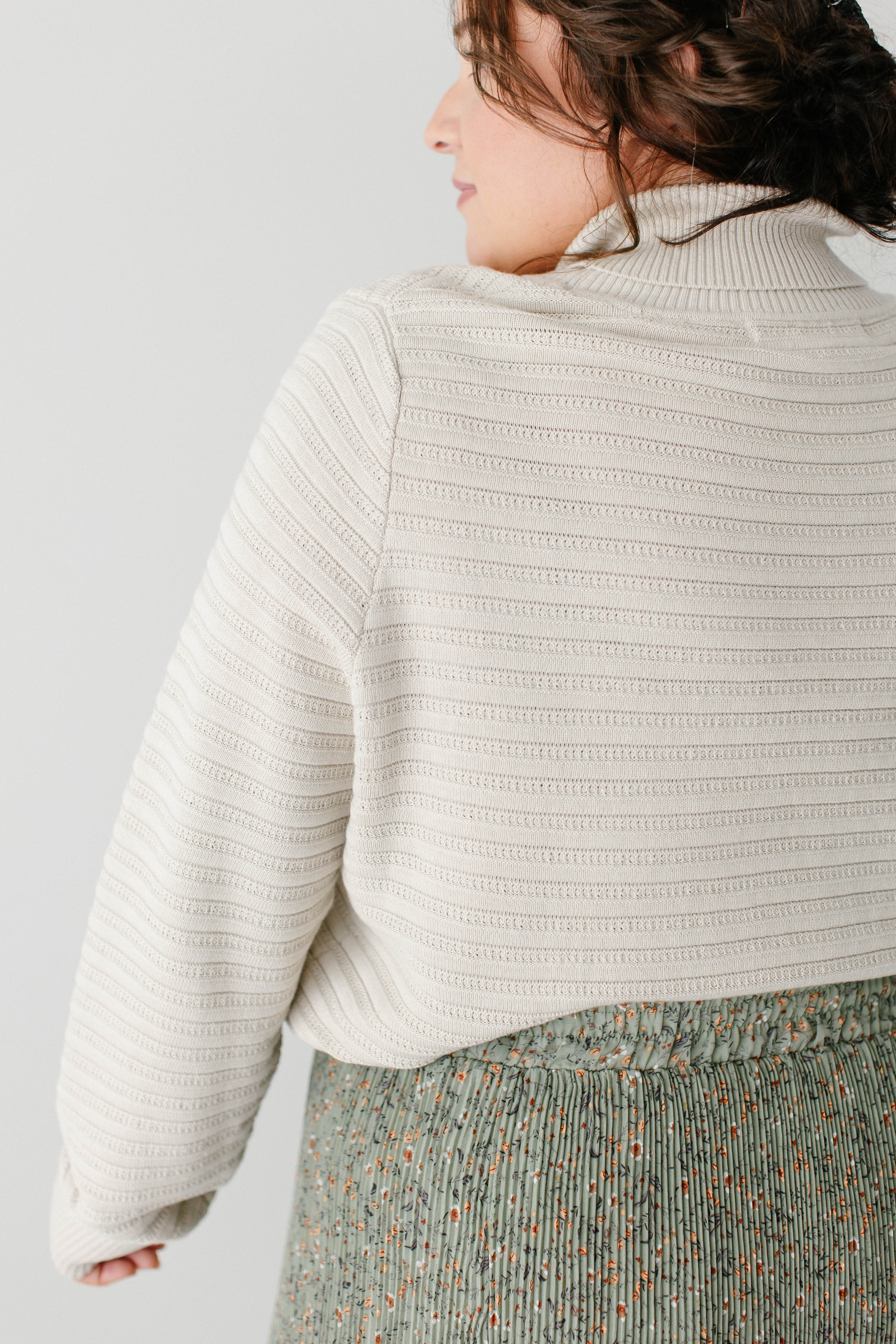 'Lindsay' Ribbed Turtleneck Sweater